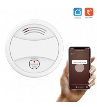 Wifi Smoke Detector Smart Fire Alarm Sensor Wireless Security System Smart Life Tuya APP Control Smart Home For Home Kitchen/Store/Hotel/Factory