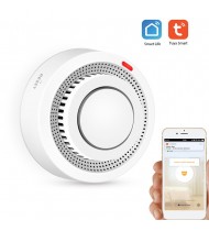 Wifi Smoke Detector Smart Fire Alarm Sensor Wireless Security System Smart Life Tuya APP Control Smart Home For Home Kitchen/Store/Hotel/Factory