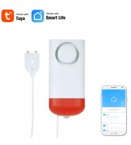 WiFi Smart Water Leakage Sensor Standalone Water Leaks Intrusion Detector Alert Water Level Overflow Alarm Tuya Smart/Smart Life APP Remote Control for Home House Security