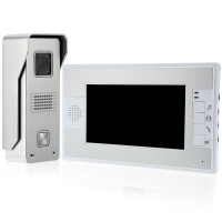 7’’Color TFT LCD Video Door Phone Intercom Doorbell Unlock Monitor Rainproof Night Vision IR CCTV Camera Home Security