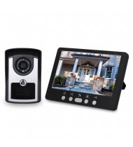 7 inch Monitor HD Camera Video Door Phone Doorbell Intercom System IR Night Vision Wired Doorbell Camera