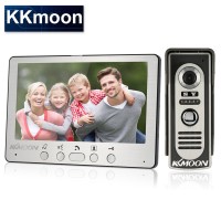 KKmoon® 7” Wired Video Door Phone System Visual Intercom Doorbell Alloy Panel with 1*800x480 Indoor Monitor + 1*700TVL Outdoor Camera support Unlock Infrared Night View Rainproof for Home Surveillance