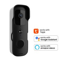 Smart Video Doorbell Home Wireless WiFi Doorbell Camera Waterproof Outdoor Doorbell Tuya App Smart Control Works With Google Assistant Voice Control