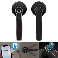 Fingerprint Door Lock,Bluetooth Door Knob Lock,Smart Lock,Key-less Entry Door Lock for Home Apartment Office