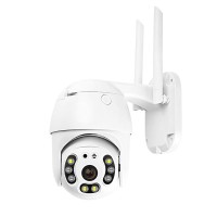 1080P 2.0MP Wireless IP WiFi Camera Dome PTZ HD Security Camera IR-CUT Colorful Night Vision Outdoor Waterproof IP66 P2P Phone APP Control Motion Detection for Home Security