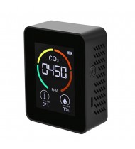 Household Air Quality Detector Multifunctional CO2/Temperature/Humidity Monitor Carbon Dioxide PPM Semiconductor Sensor LED Display 1200mAh