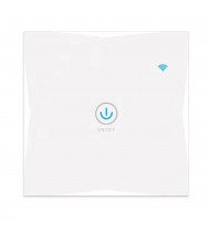 Wifi Smart Wall Touch Switch 1 Gang Glass Panel Mobile APP Tuya/Touch Control Timer No Hub Required Compatible with Google Home/Nest & Amazon Alexa